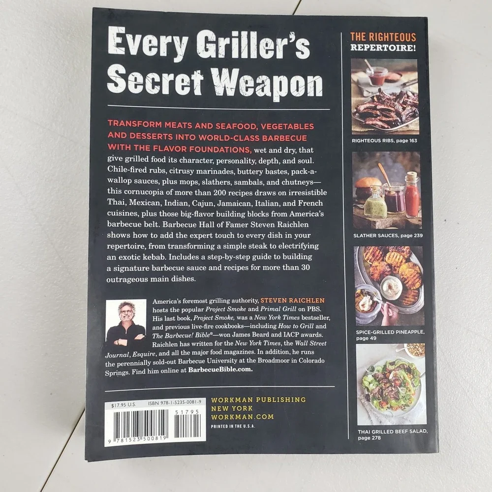 Barbecue Sauces Rubs and Marinades Steven‎ Raichlen Cookbook 2017 Paperback